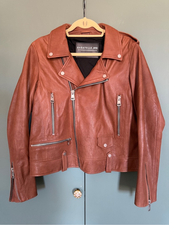 bagatelle Jackets & Blazers - Bagatelle Nyc Genuine Leather Biker Moto Motorcycle Jacket XL hazel $398